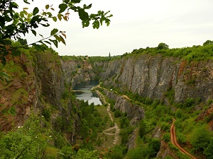 Pohled na lom Velká Amerika